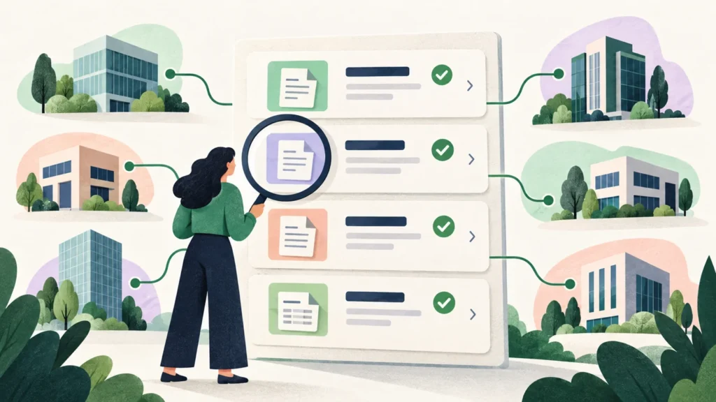 Illustration of an accredited e-invoicing provider directory